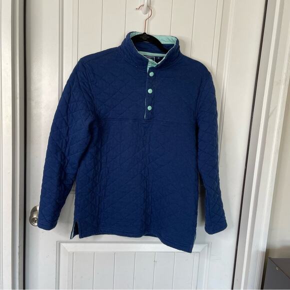 Lauren James blue quilted pullover jacket size small - Picture 1 of 6